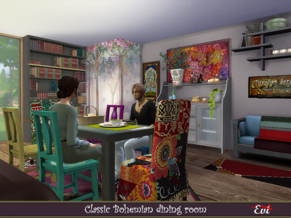 Classic Bohemian Dining room by evi from TSR