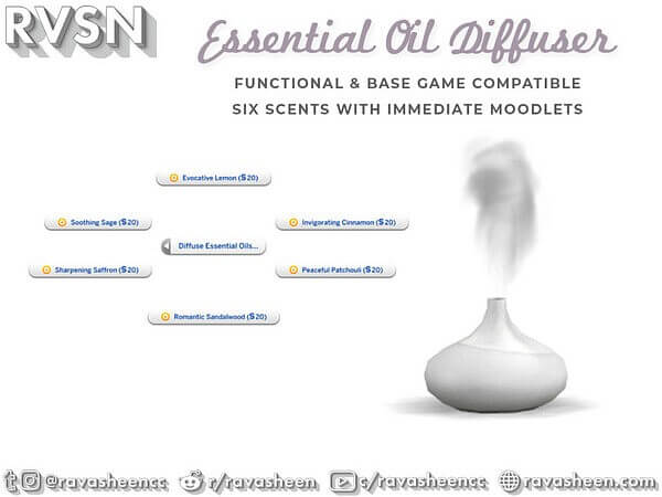 Scent To Be Oil Diffuser by RAVASHEEN from TSR