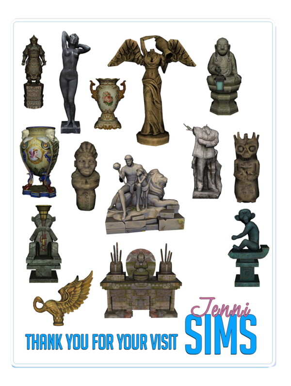Decorative statues from Jenni Sims