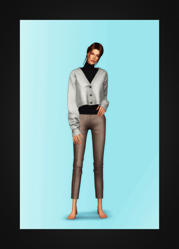 Cropped Cardigan and Turtleneck from Gorilla