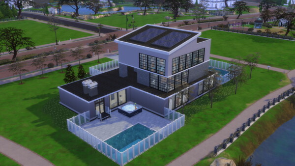 Glorias Modern Mansion NO CC by Keallow 075 from Mod The Sims