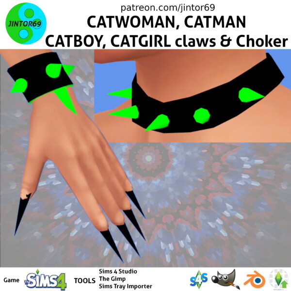 Inspired Catwoman collection by  jintor69 from Luniversims