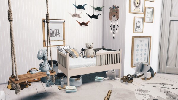 Gender Neutral Toddler Room from Models Sims 4