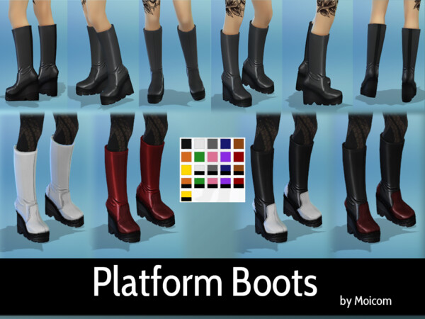 Platform Boots by moicom from Mod The Sims