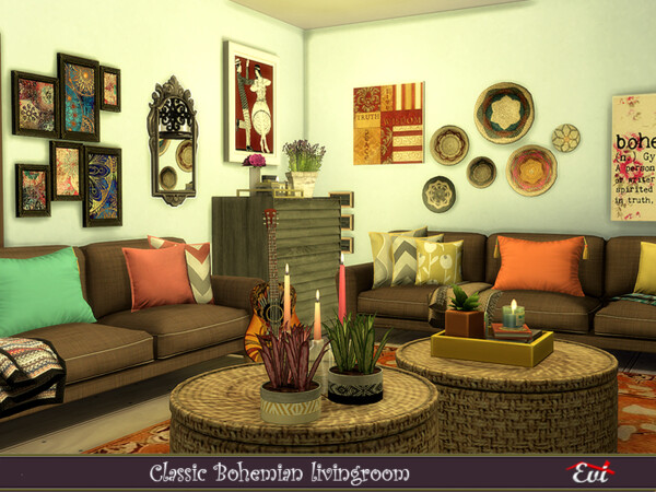 Classic Bohemian Livingroom by evi from TSR