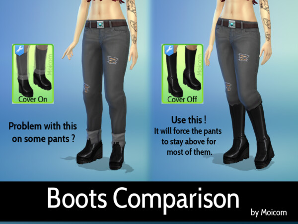 Platform Boots by moicom from Mod The Sims