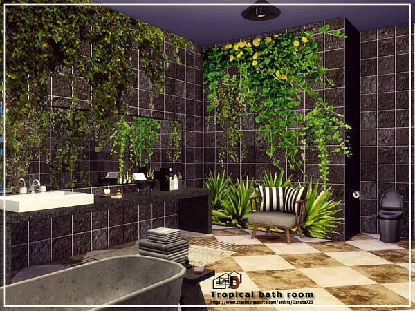 Tropical bathroom by Danuta720 from TSR
