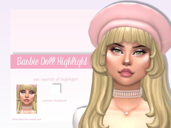 Barbie Doll Highlight by LadySimmer94 from TSR
