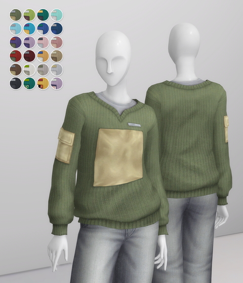 Basic Sweater V/F from Rusty Nail