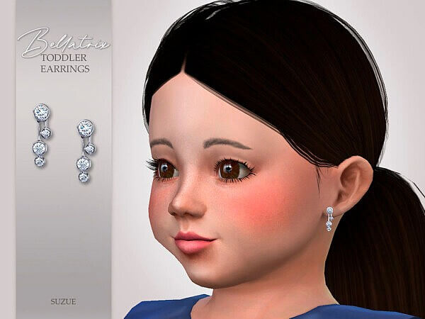 Bellatrix Toddler Earrings by Suzue from TSR