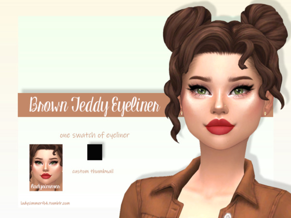 Brown Teddy Eyeliner by LadySimmer94 from TSR