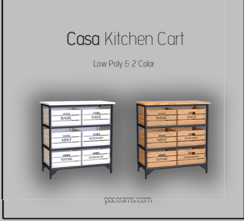 Casa Kitchen Cart from Paco Sims