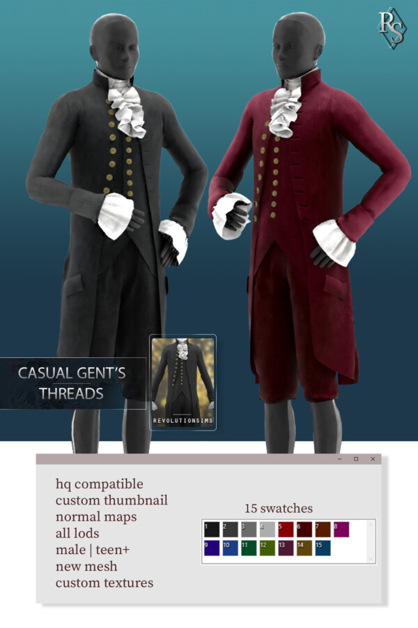 Casual Gent`s Outfit from Revolution Sims