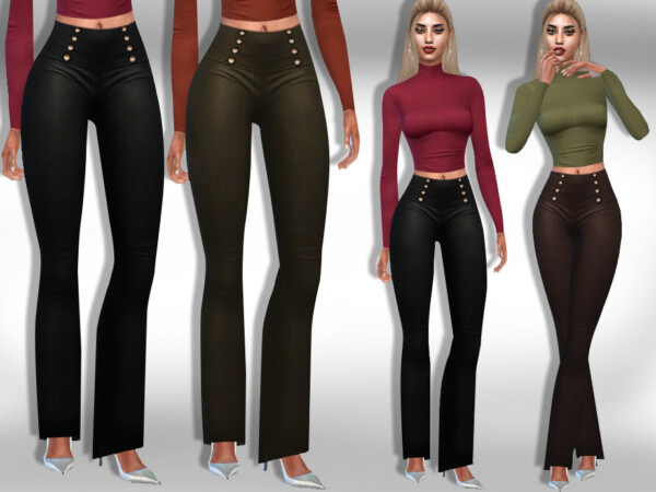 Casual and Formal Button Pants by Saliwa from TSR