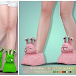 Children Alien Slippers