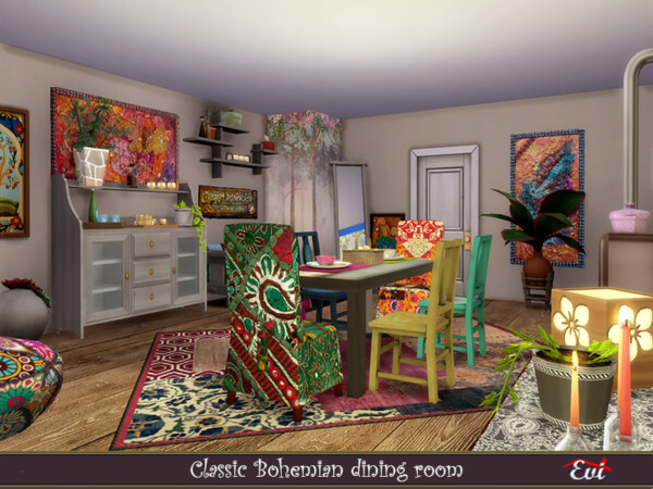 Classic Bohemian Dining room by evi from TSR