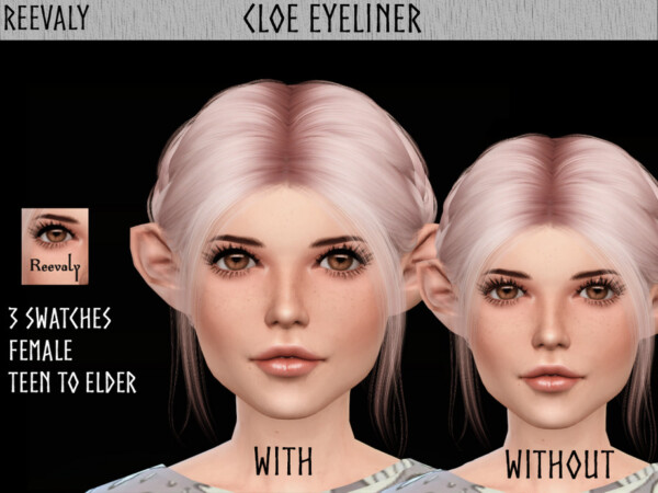 Cloe Eyeliner by Reevaly from TSR