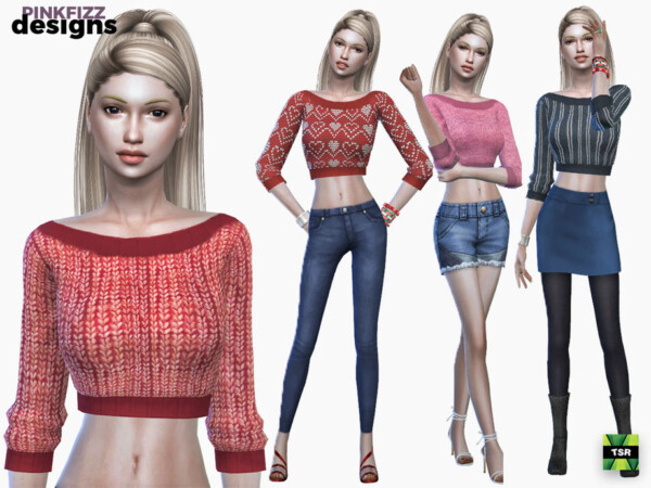 Cropped Sweater by Pinkfizzzzz from TSR