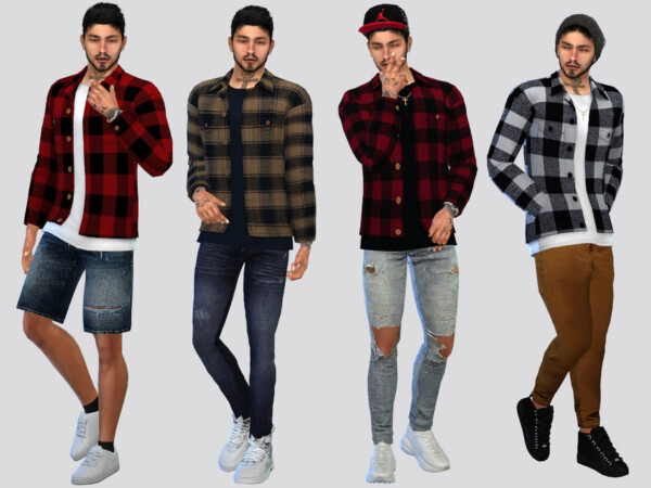 Curtis Plaid Shirt by McLayneSims from TSR