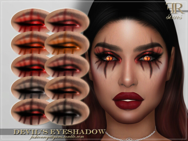 Devils Eyeshadow by FashionRoyaltySims from TSR