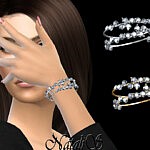 Diamond cluster bracelets