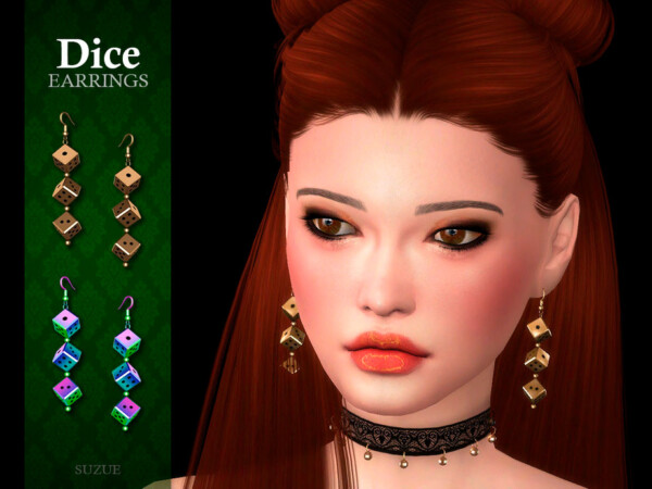 Dice Earrings by Suzue from TSR
