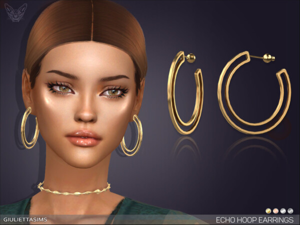 Echo Hoop Earrings by feyona from TSR