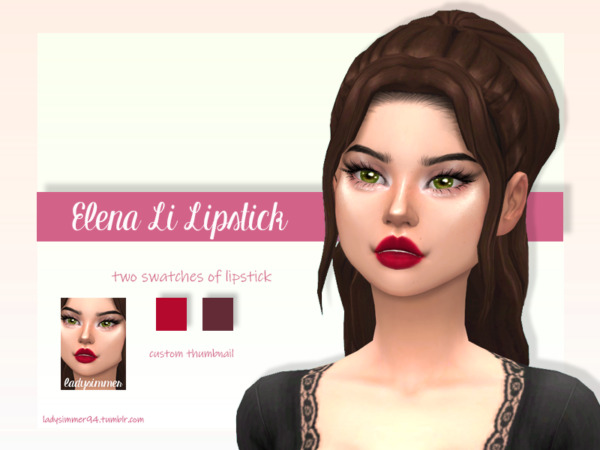 Elena Li Lipstick by LadySimmer94 from TSR