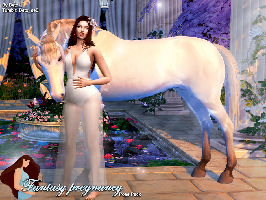 Sims 4 CC Poses: Fantasy Pregnancy Pose Pack by Beto_ae0 from TSR. &bul...