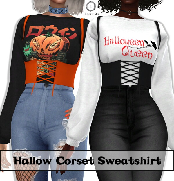 Hallow Corset Sweatshirt from LumySims
