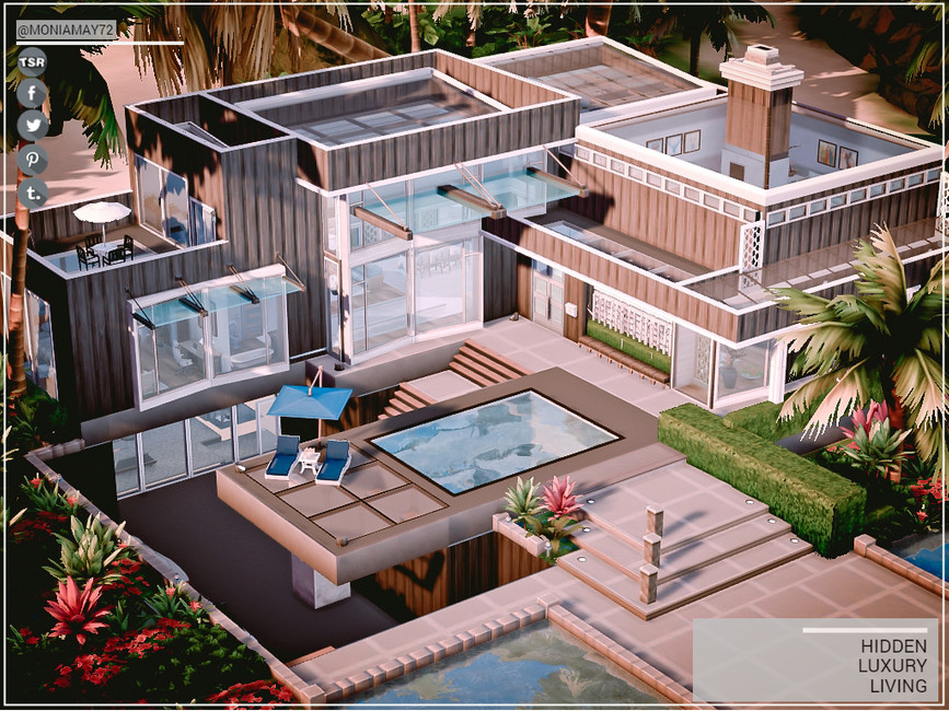 Hidden Luxury Living by Moniamay72 from TSR • Sims 4 Downloads