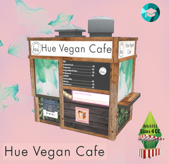 Hue Vegan Cafe Stand by ArLi1211 from Mod The Sims