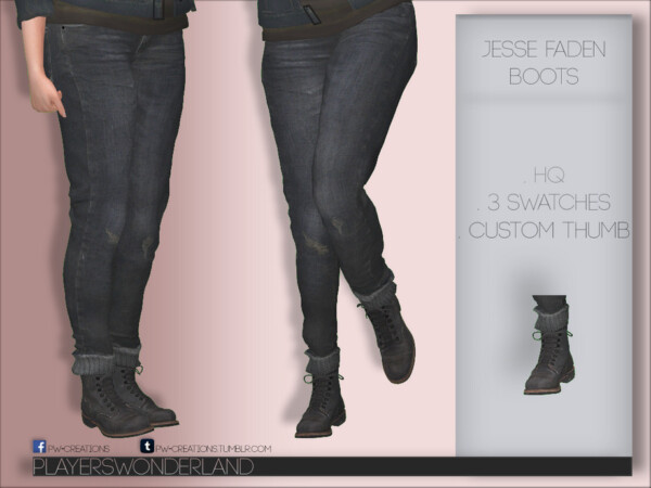 Jesse Faden Boots by PlayersWonderland from TSR