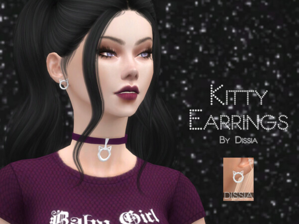 Kitty Earrings by Dissia from TSR