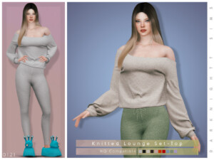 Knitted Lounge Set Top