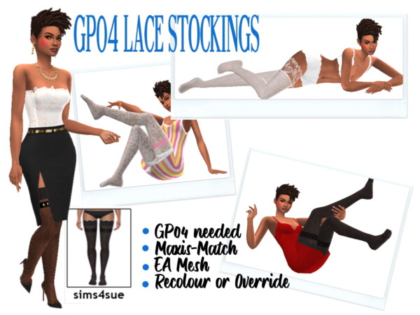 Lace Stockings from Sims 4 Sue