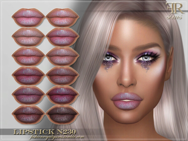Lipstick N230 by FashionRoyaltySims from TSR
