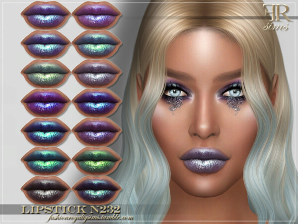 Lipstick N232 by FashionRoyaltySims from TSR