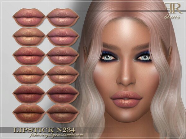 Lipstick N234 by FashionRoyaltySims from TSR