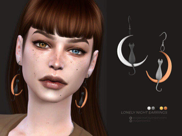 Lonely night earrings by sugar owl from TSR