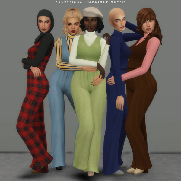 Monique Outfit from Candy Sims 4