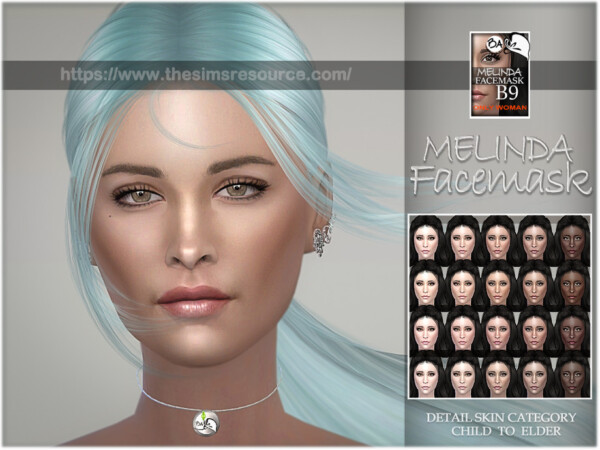 Melinda facemask by BAkalia from TSR