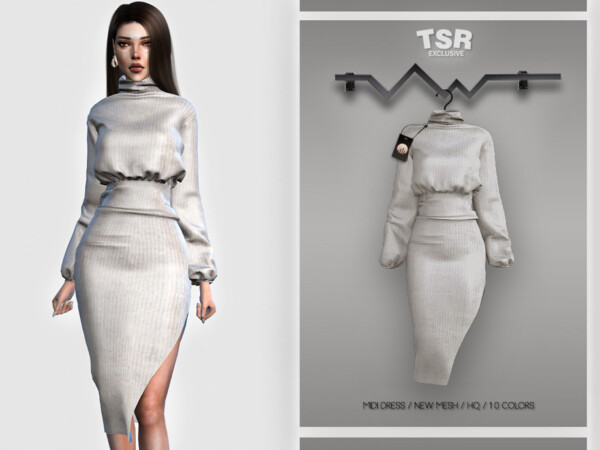 Midi Dress BD407 by busra tr from TSR