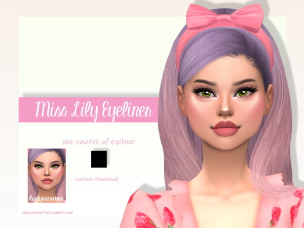 Miss Lily Eyeliner by LadySimmer94 from TSR