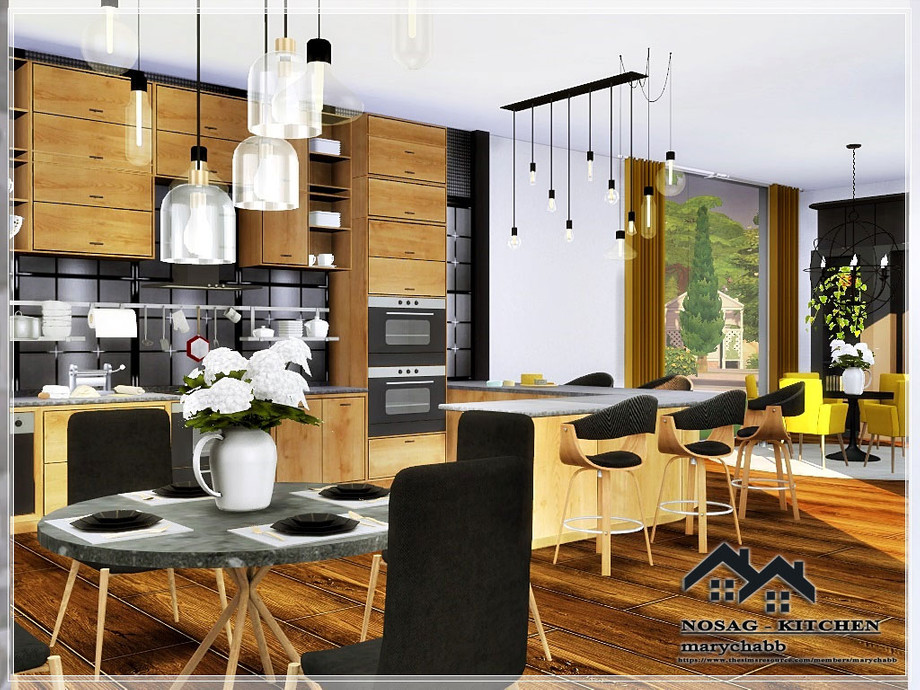 Nosag Kitchen with Dining room by marychabb from TSR
