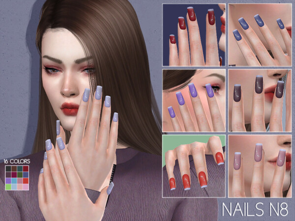 Nails N8 by Lisaminicatsims from TSR