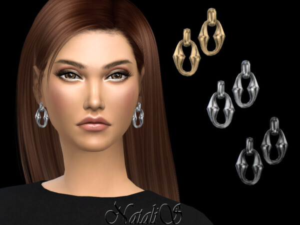 Puff link earrings by NataliS from TSR