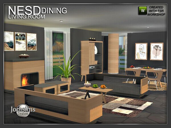 Nesd dining room part 2 by jomsims from TSR