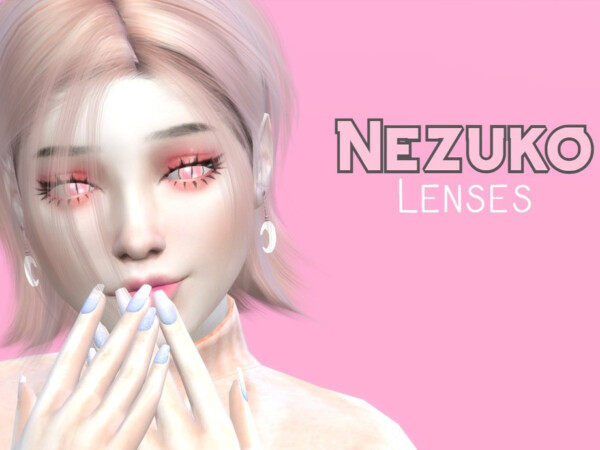 Nezuko Lenses by ohmybunnny from TSR