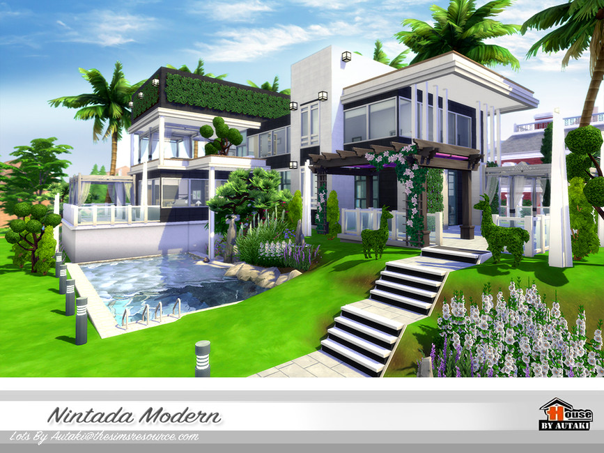 Nintada Modern House By Autaki From Tsr • Sims 4 Downloads